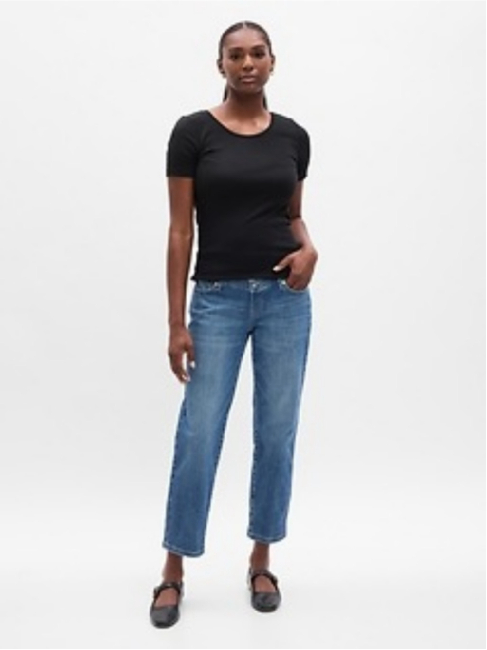 GAP Maternity Full Panel Girlfriend Slim Ankle Jeans Medium Wash 30/10 NWT $80